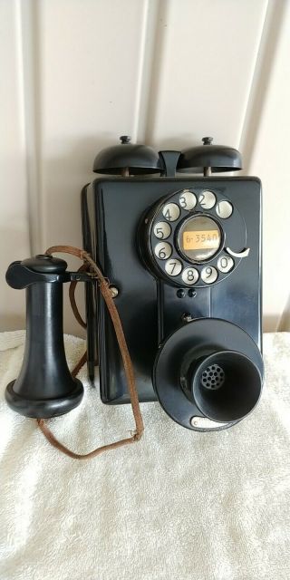 Rare Western Electric Telephone Model 333 With 37a Dial Mount And 2aa Dial