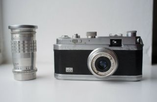 Foca Pf1 Rangefinder Camera Oplar 35mm 3.  5,  Rare 90mm 3.  5 Lens