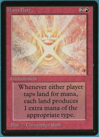 Mana Flare Beta Pld - Sp Red Rare Magic The Gathering Card (id 75301) Abugames