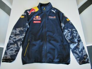 Red Bull F1 Puma Team Issue Jacket Sz L 2016 Very Rare Verstappen Ricciardo