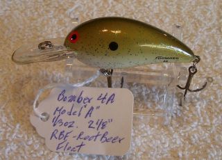 Bomber 4a Model A Root Beer Float Lure 05/21/18pots Glare Present