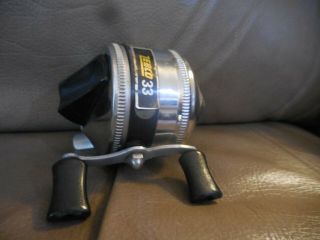 Vintage Zebco 33 Metal Foot Spin Casting Reel Made In Usa