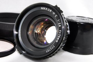 ◉rare Mint◉ Nikon Nikkor H.  C 75mm F/2.  8 Hc Lens Bronica Ec Tl S S2 From Japan