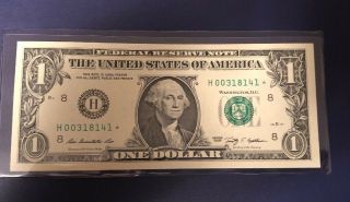Rare Low Print Run.  2009 St Louis District One Dollar Star Note Crisp Unc