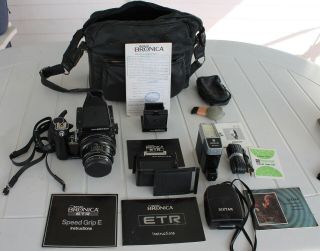 Zenza Bronica Etr Slr Camera Kit Includes Many Rare Items