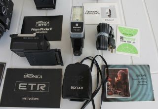 Zenza Bronica ETR SLR Camera Kit includes many RARE Items 3