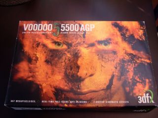 3dfx Voodoo5 5500 Agp With Box Rare
