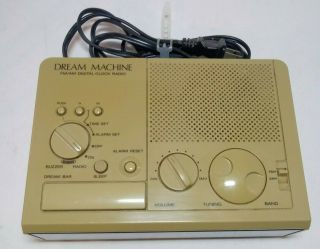 Vintage Sony Dream Machine Digital Clock Radio FM/AM w/ Alarm Snooze ICF - C2W 2