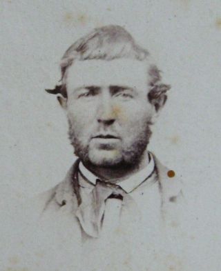 Antique Cdv Photo Portrait Of A Civil War Soldier ?