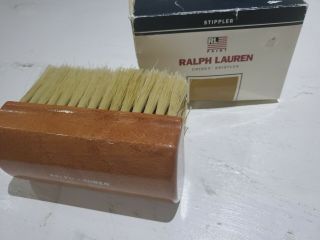 Ralph Lauren Rl81051 Chinex Bristle Stippler Brush Antiqued Leather Made In Usa