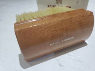 RALPH LAUREN RL81051 Chinex Bristle Stippler Brush Antiqued Leather Made in USA 2