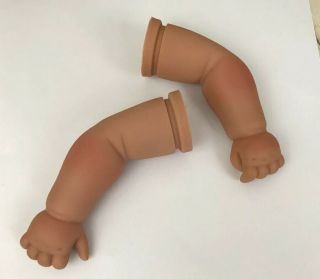Vintage Large Doll Baby Arms Legs Hard Plastic Set Chubby PARTS REPAIR Restore 2