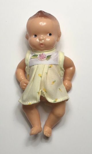 Vintage Hard Celluloid Plastic Irwin With Clothes Strung Arms Legs Dress Outfit