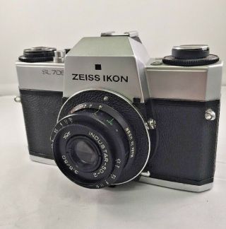 Rare Zeiss Ikon Sl 706 Tm Camera 1972 With Industar - 50 - 2 50mm 1:3.  5 Lens