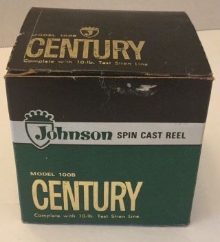 Empty Box For Vintage Johnson Century Spin Cast Reel 100b