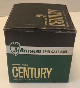Empty Box For Vintage Johnson Century Spin Cast Reel 100B 2