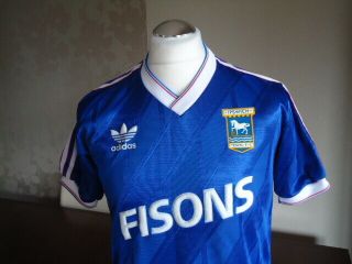 IPSWICH TOWN 1986 adidas Home Shirt LARGE Adults NEAR Rare Vintage 3