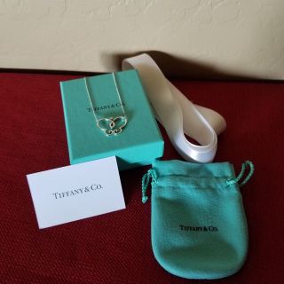 Rare Tiffany & Co.  Silver Paloma Picasso Butterfly Pendant Necklace
