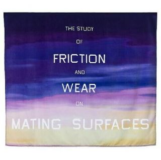 Rare Ed Ruscha Limited Edition Art Towel ‘study Of Friction’
