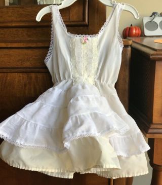 Vintage 1960s Full Circle Slip Dress For Playpal Dolls Or Companion Doll Clothes