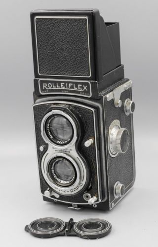 Rare - Rollei Rolleiflex Czj Tessar 3.  5 Standard 6x6 K6 120 Film Tlr Camera