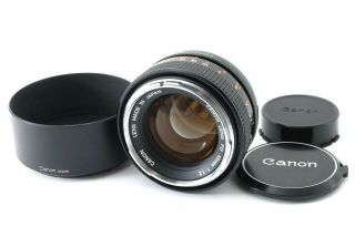 Rare " Almost " Canon Fd 55mm F1.  2 Chrome Nose Lens From Japan 1993
