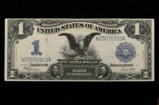 1899 $1 Large Silver Certificate Fr 236 Mule Almost Extra Fine " Rare 1 In 100 "