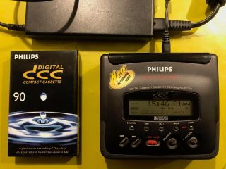 Rare Philips Dcc 170 Portable Digital Compact Cassette,