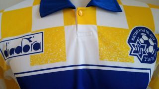 jersey shirt trikot MACCABI TEL AVIV90s home 8 MATCH WORN very rare ISRAEL 3