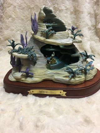 Wdcc Enchanted Places Little Mermaid Enchanted Grotto Ariel Rare Has 2 Candles