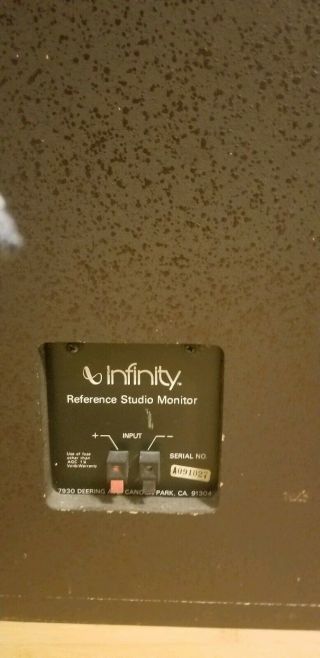 Vintage Rare Infinity Speakers Reference Studio Monitors EMIT 3