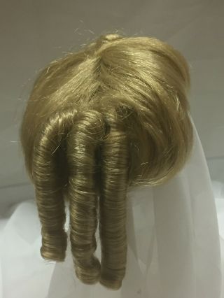 Vintage Size 9 - 10 (synthetic Blonde Doll Wig For Vintage Antique Doll