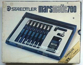 Staedtler Marsmatic 759 Duraglide Jewel Nib (rare) 7 - Pen Technical Drawing Set