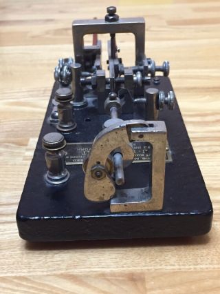 Rare Vintage J.  E.  Albright Licensed Telegraph Key Number 720 2