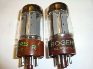 One Matched Pair 5AR4 Tubes By Philips,  A Rare Brown Base Pair,  - In - Box 2