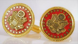 Rare Seal The Supreme Court Of The United States Political Cufflinks Red