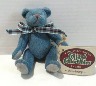 1995 Ganz Cottage Collectible Miniature Bear Bluebeary By Mary Lorraine Cb124