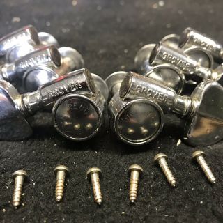 Grover Patent Pending Tuners Chrome 3,  3 Rare Vintage 50 