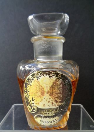 Rare Vintage Guerlain Flacon Fleuri " Muguet " 1 Fl Oz Perfume 1920