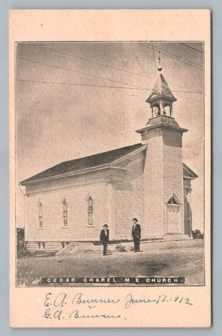 Cedar Chapel Me Church Auburn Indiana? Udb Antique Postcard 1908
