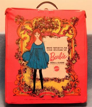 Vintage 1968 10 " X 12 " X 3 " The World Of Barbie Doll Case