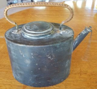 Antique Vintage Brass Tea Pot Kettle