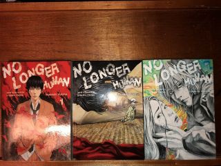 No Longer Human Manga Volume 1 - 3 Complete English Rare Oop