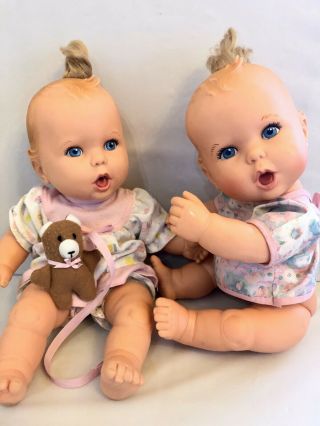 2 Vintage Gerber Baby Vinyl Dolls By Toy Biz Inc.  Both 1994 (one Cloth Body)
