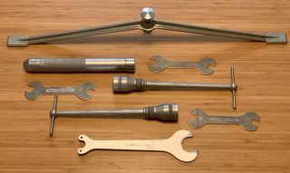 Rare Vintage Campagnolo Tools Kit Set: H - N - 722 - 712 - 3x 13/14mm Wrench