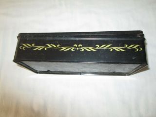 Antique Black Metal Tissue Box 2