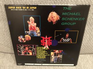 RARE Japan Laserdisc Michael Schenker Group Rock ' 84 in Japan LIVE 2