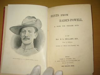 Hints From Baden Powell: A Book For The Boys ' Brigade R.  L Bellamy 1900.  Rare. 2