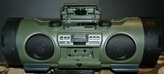 Rare Jvc Kaboom Rv - B90 Cd/radio/cassette Boombox Urban Assault Green