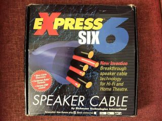 Eti / Eichmann Express 6 Speaker Cable,  4m Pair.  Rare
